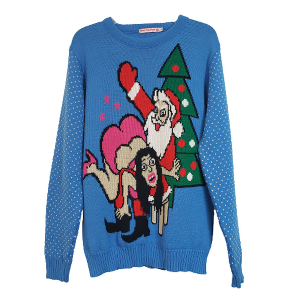 You Look Ugly Today Other - SOLD Kim Kardashian Ugly Christmas Sweater Rare  Sz M